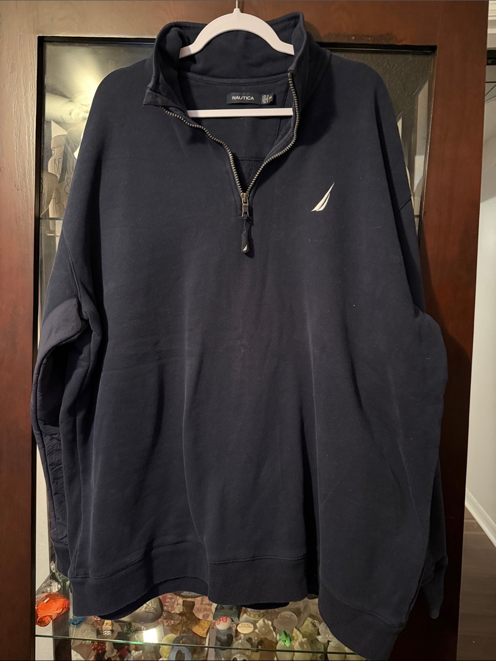 Nautica Men's Dark Navy Quarter-Zip Pullover